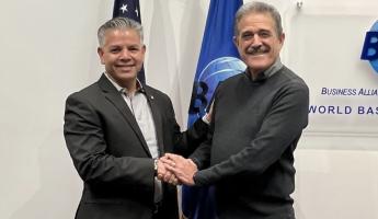 Sr. Erik Moncayo, Presidente Internacional y Sr. Fermín Cuza, Alto Consejero para Asuntos Internacionales